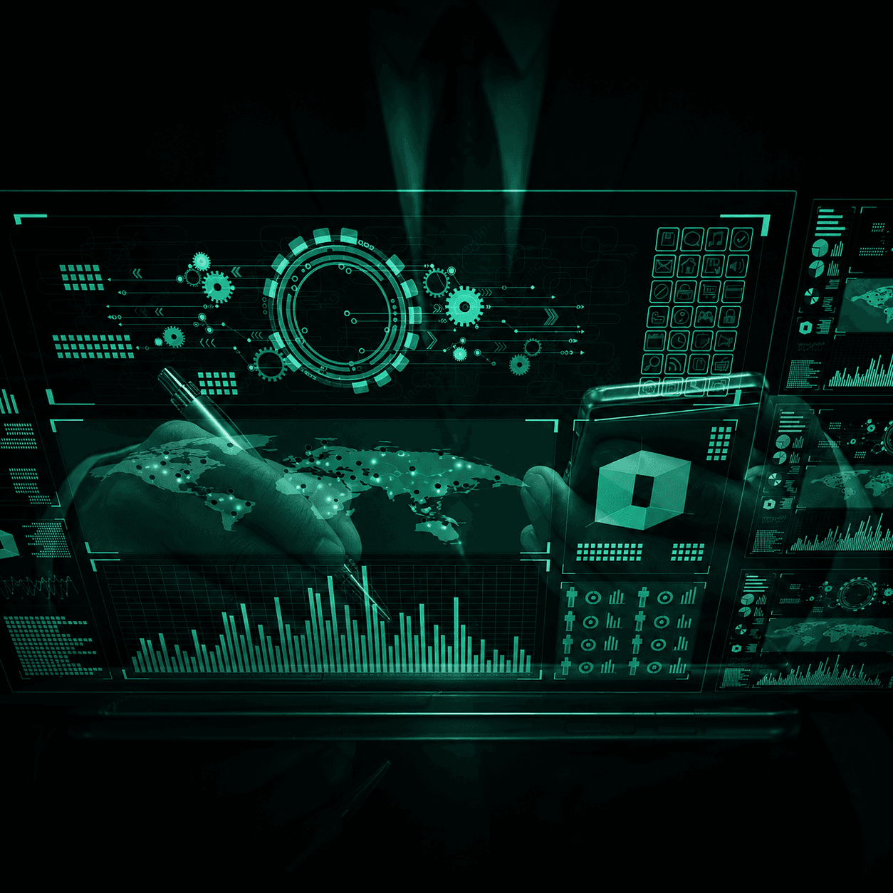 Product team operating in-house software